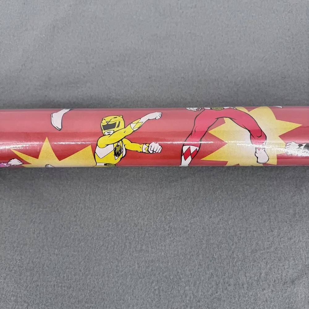 1994‎ Hallmark Mighty Morphin Power Rangers Gift Wrap Paper NOS Sealed Wrapping